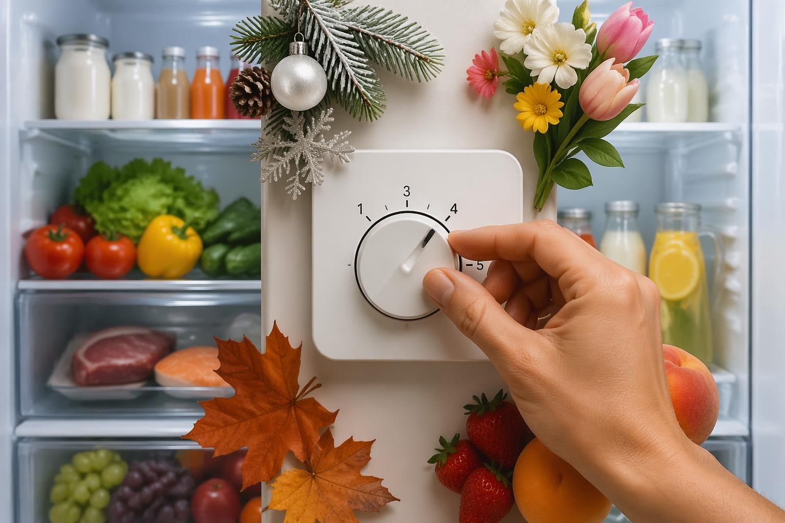 découvrez comment régler le thermostat de votre frigo de 1 à 5 en fonction de la saison et du contenu pour conserver au mieux vos aliments et optimiser la consommation d'énergie.